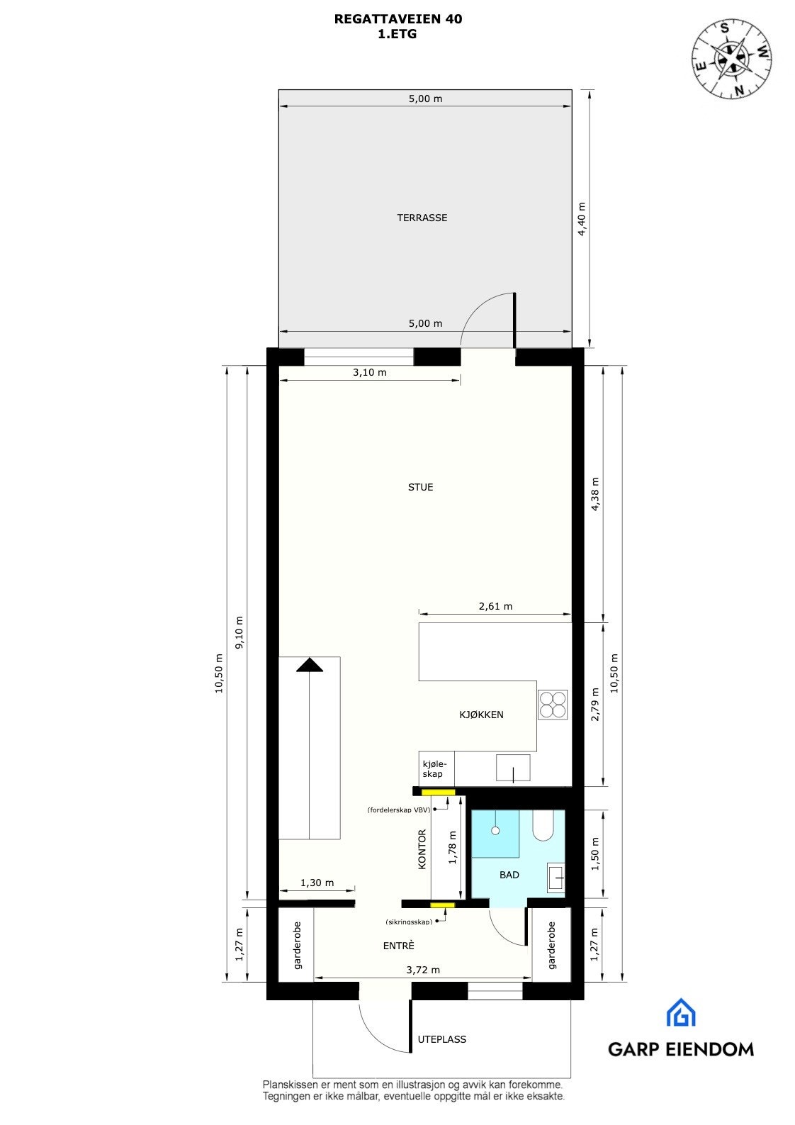Plantegning 1 etasje Galleribilde