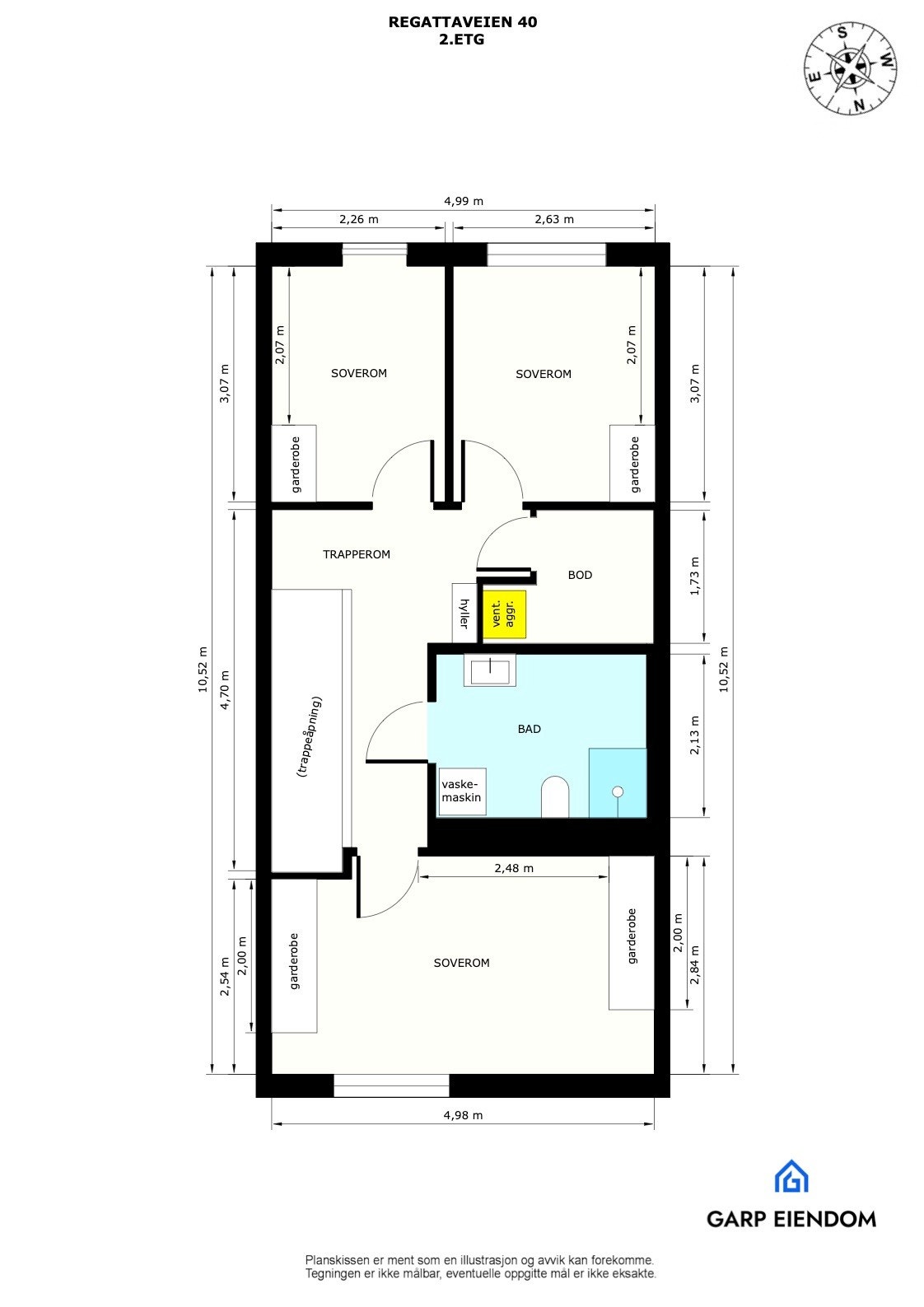 Plantegning 2 etasje Galleribilde