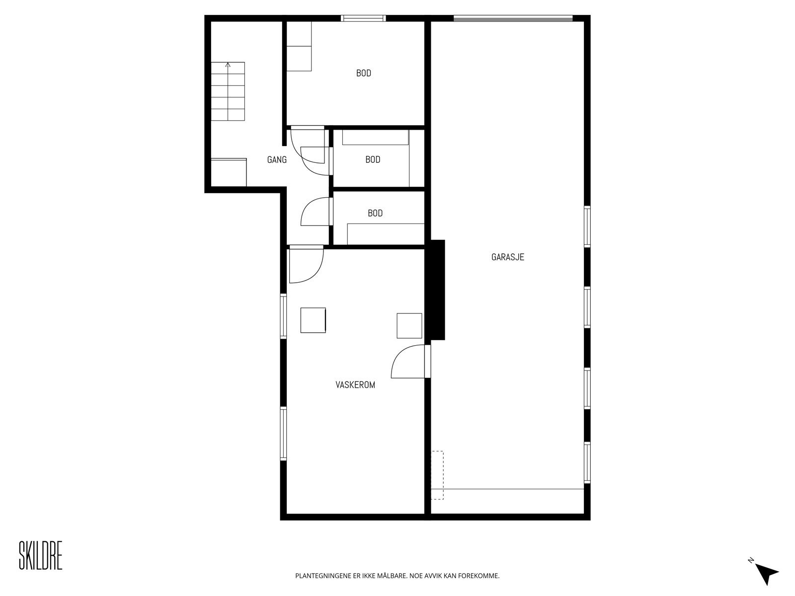 Plantegning kjeller Galleribilde