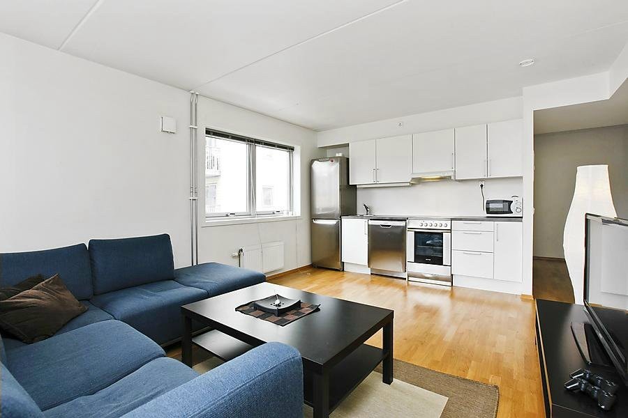 Stue mot kjøkken Galleribilde