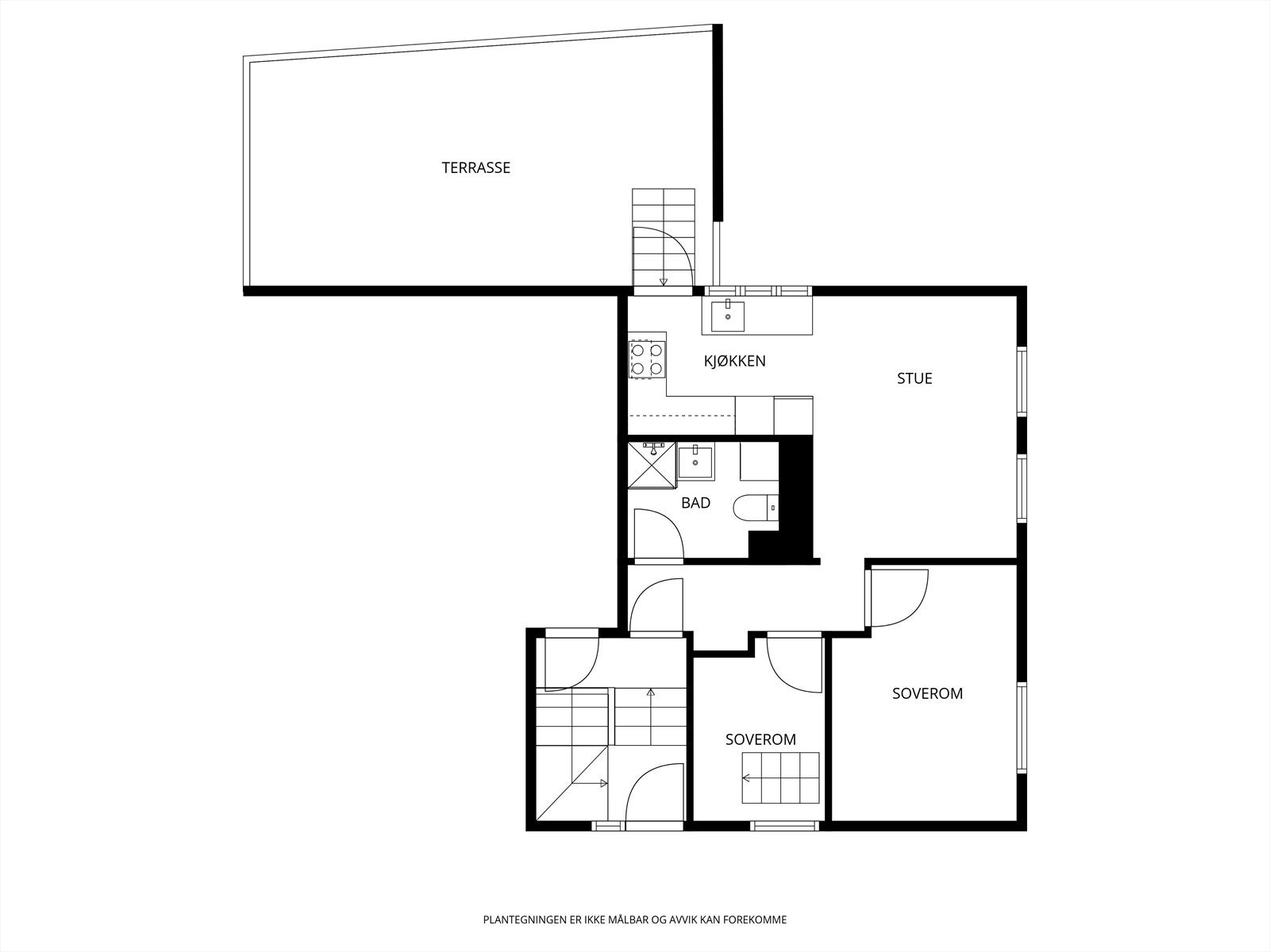 Plantegning 1. etg. Galleribilde