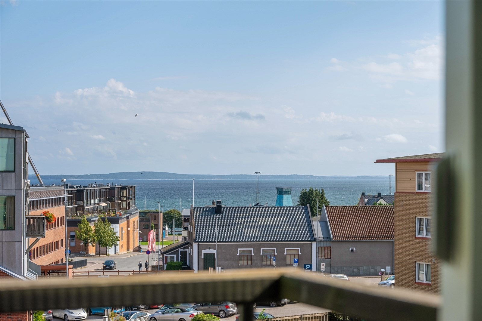 Hyggelig utsikt fra balkongen. Galleribilde