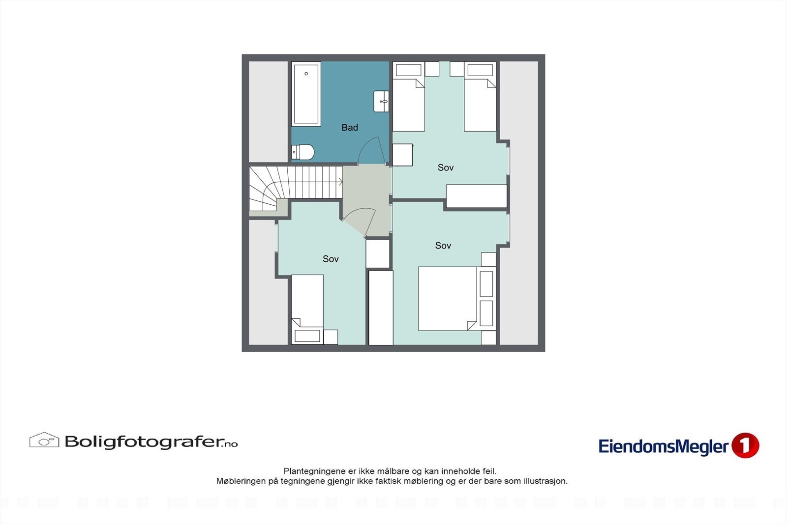 Plantegning loft. Galleribilde