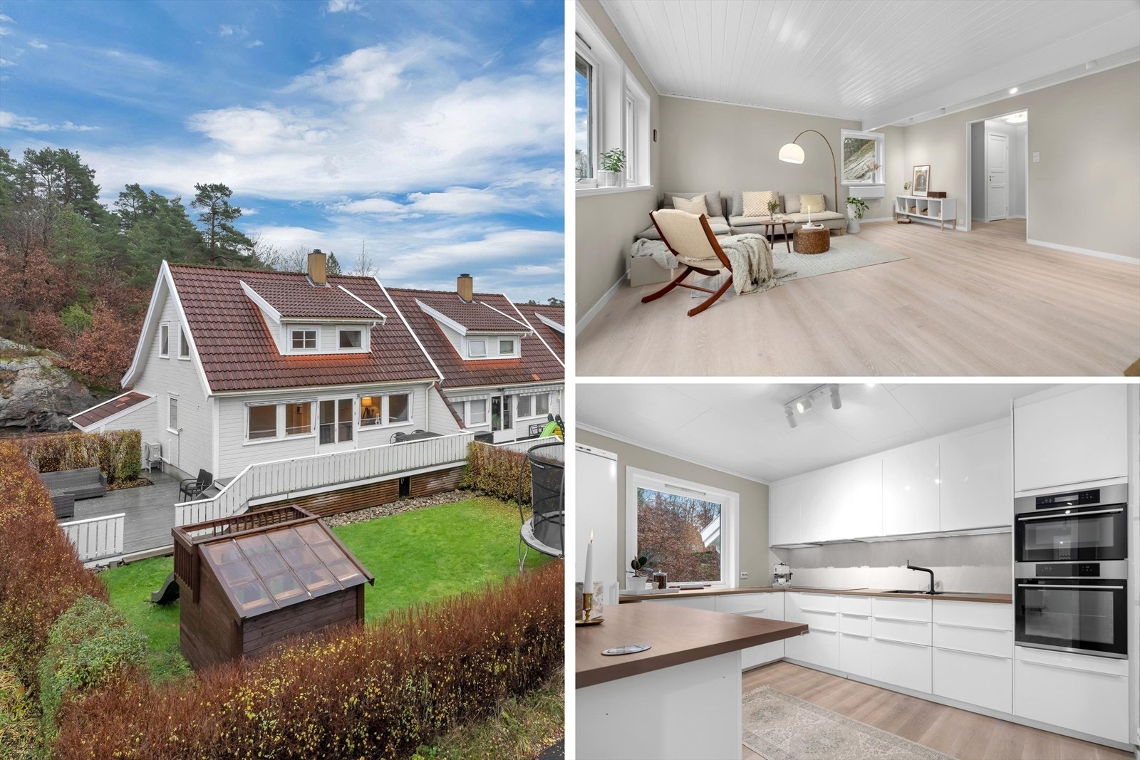 Velkommen til Røseveien 7. Eiendommen ligger i et usjenert og rolig boligområde, som kombinerer det beste fra naturnær beliggenhet og nærhet til nødvendige fasiliteter. Galleribilde