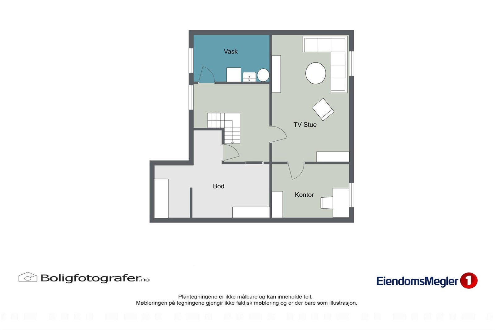 Plantegning kjeller. Galleribilde