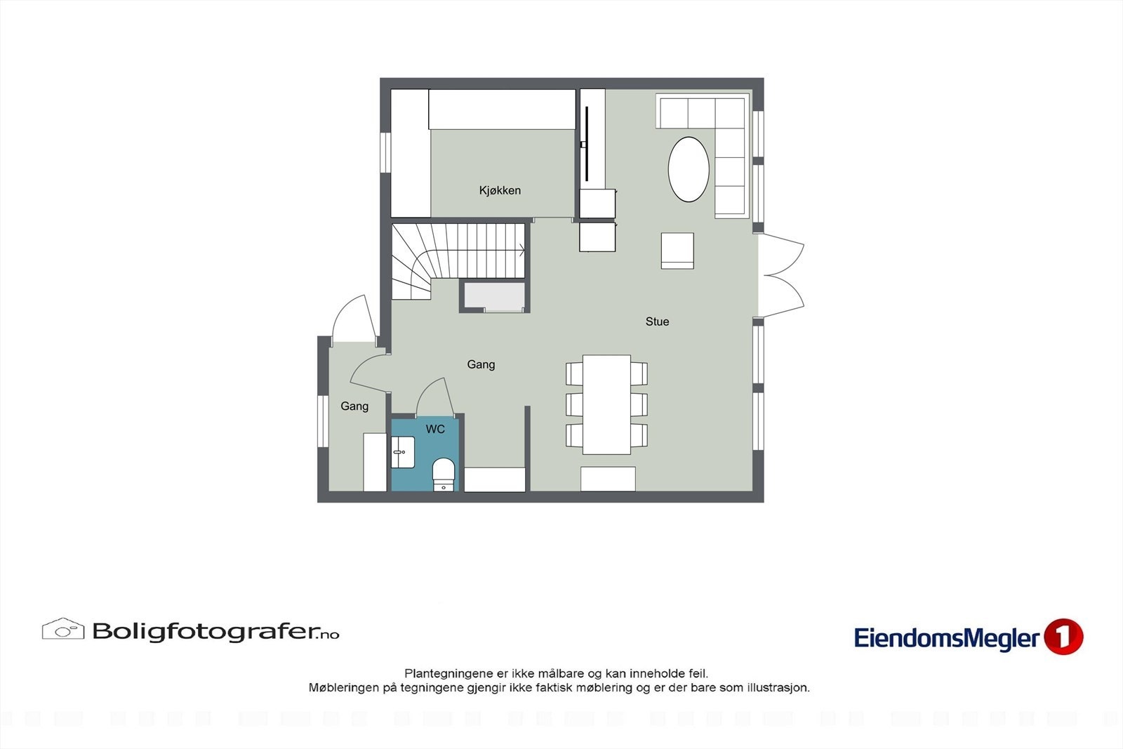 Plantegning 1. etasje. Galleribilde