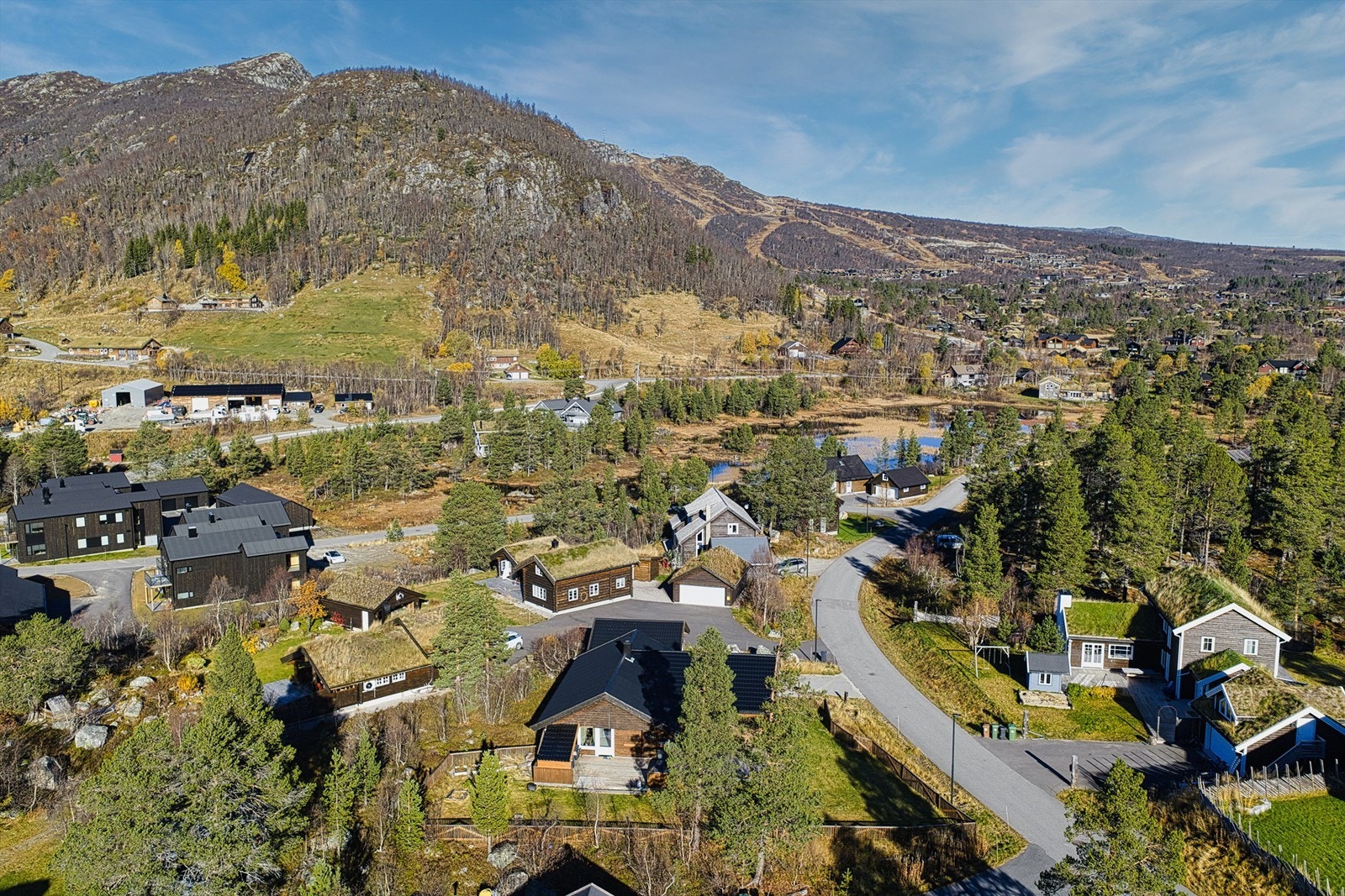 Utsikten mot skisenteret Galleribilde