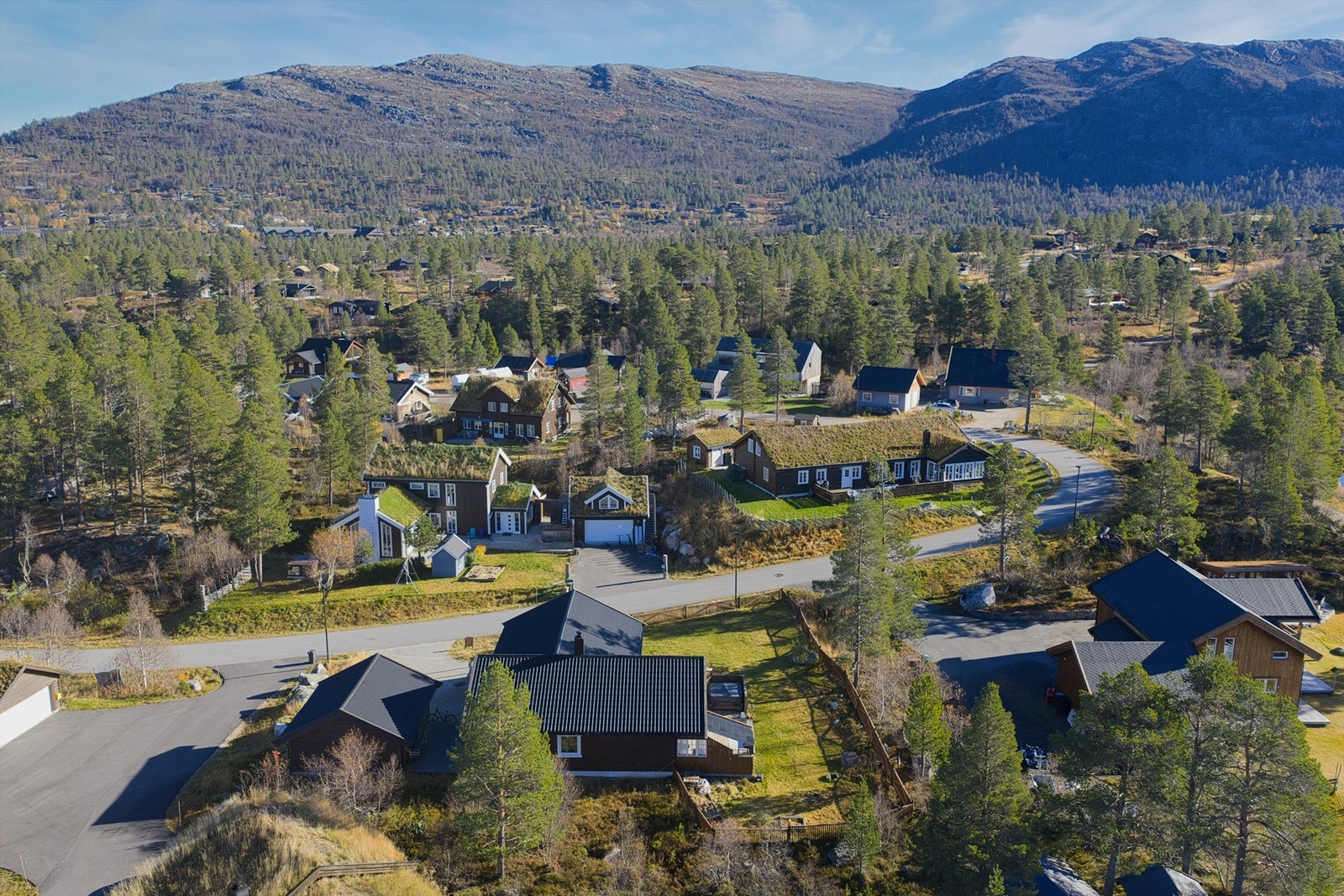 Utsikten mot sentrum og Hartevassnutane. Galleribilde