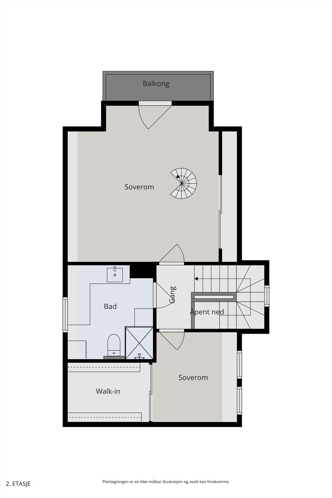 Plantegning av 4. etasje. Galleribilde