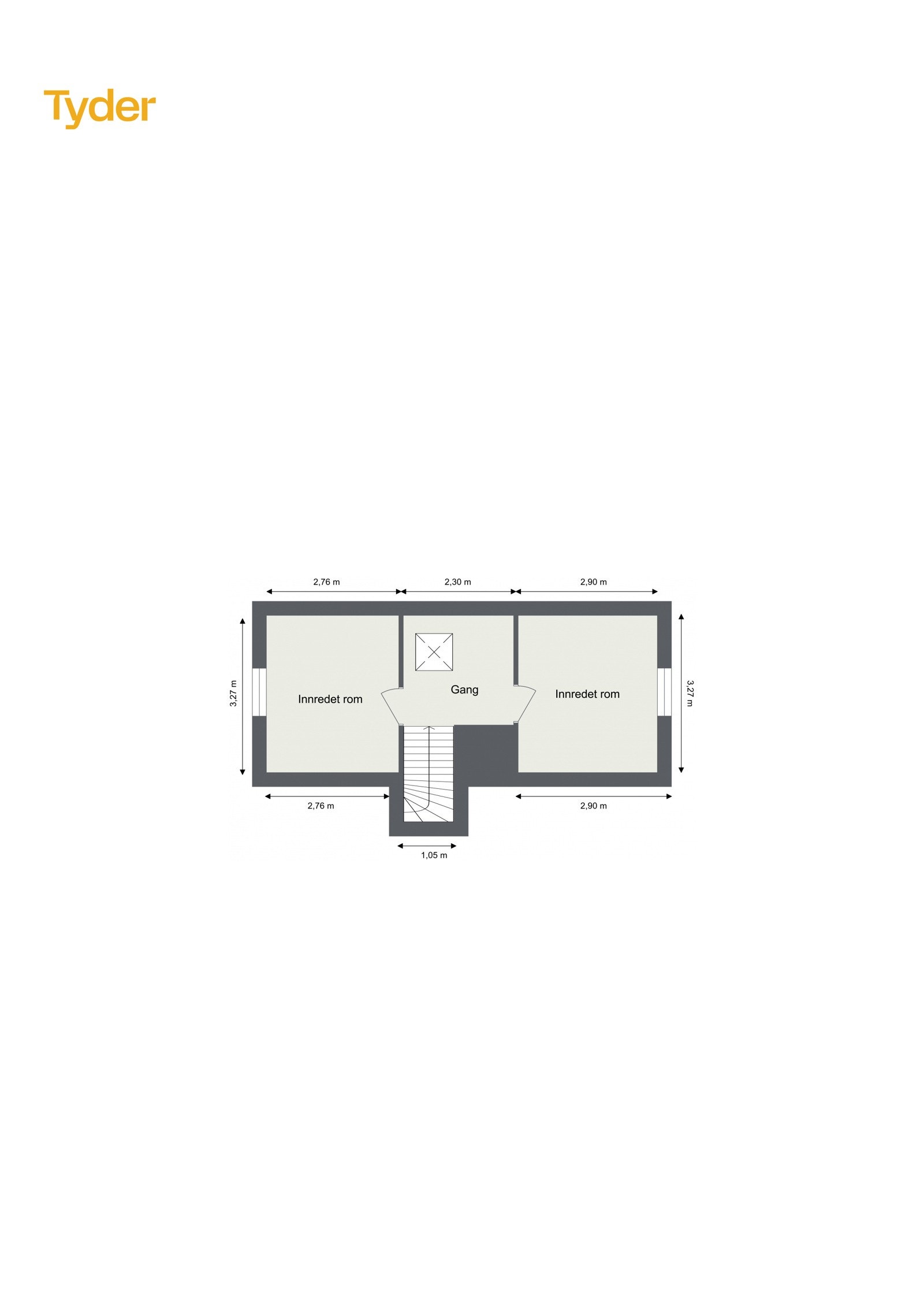 Plantegning loft Galleribilde