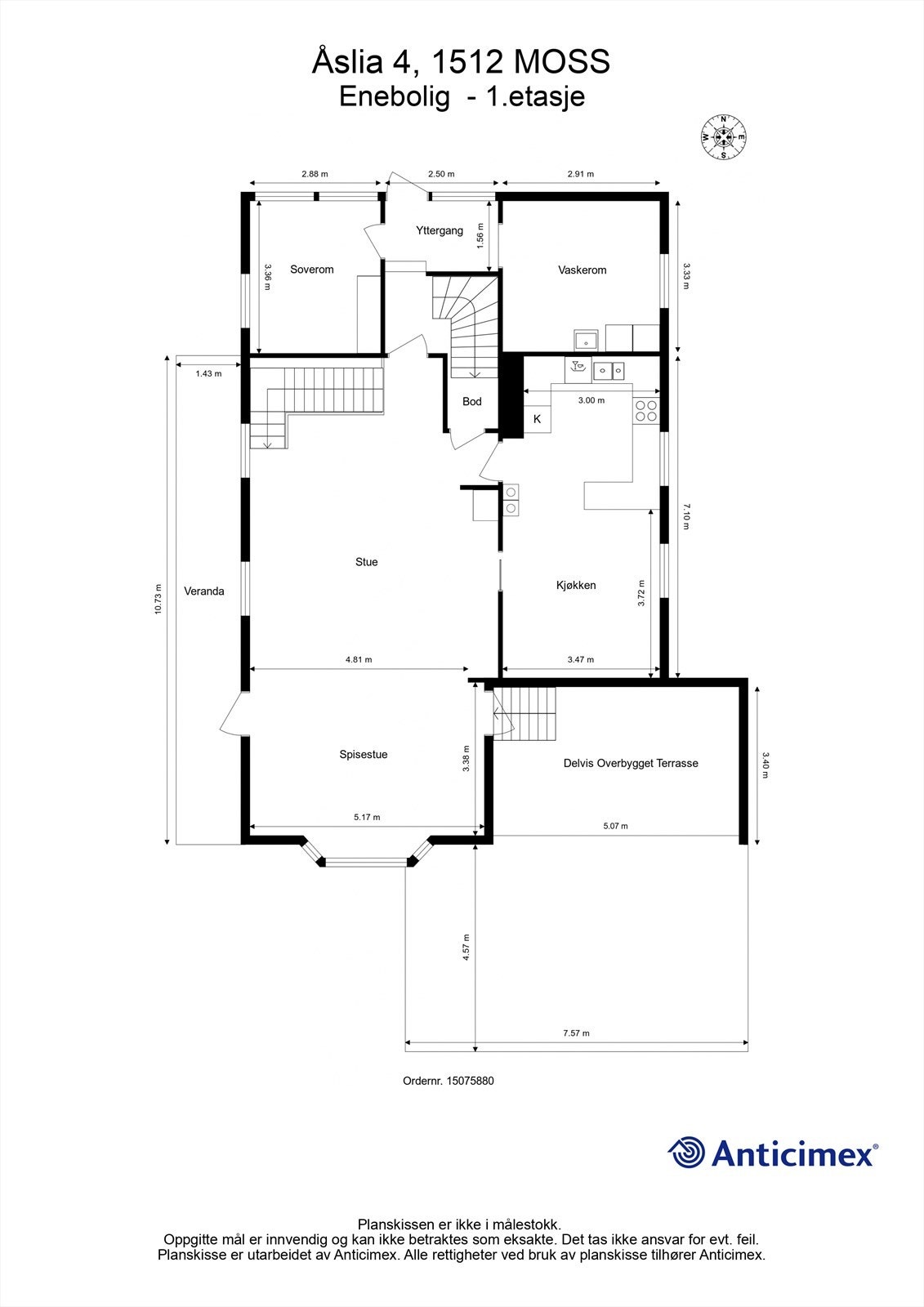 Veiledende skisse av første etasje. Galleribilde