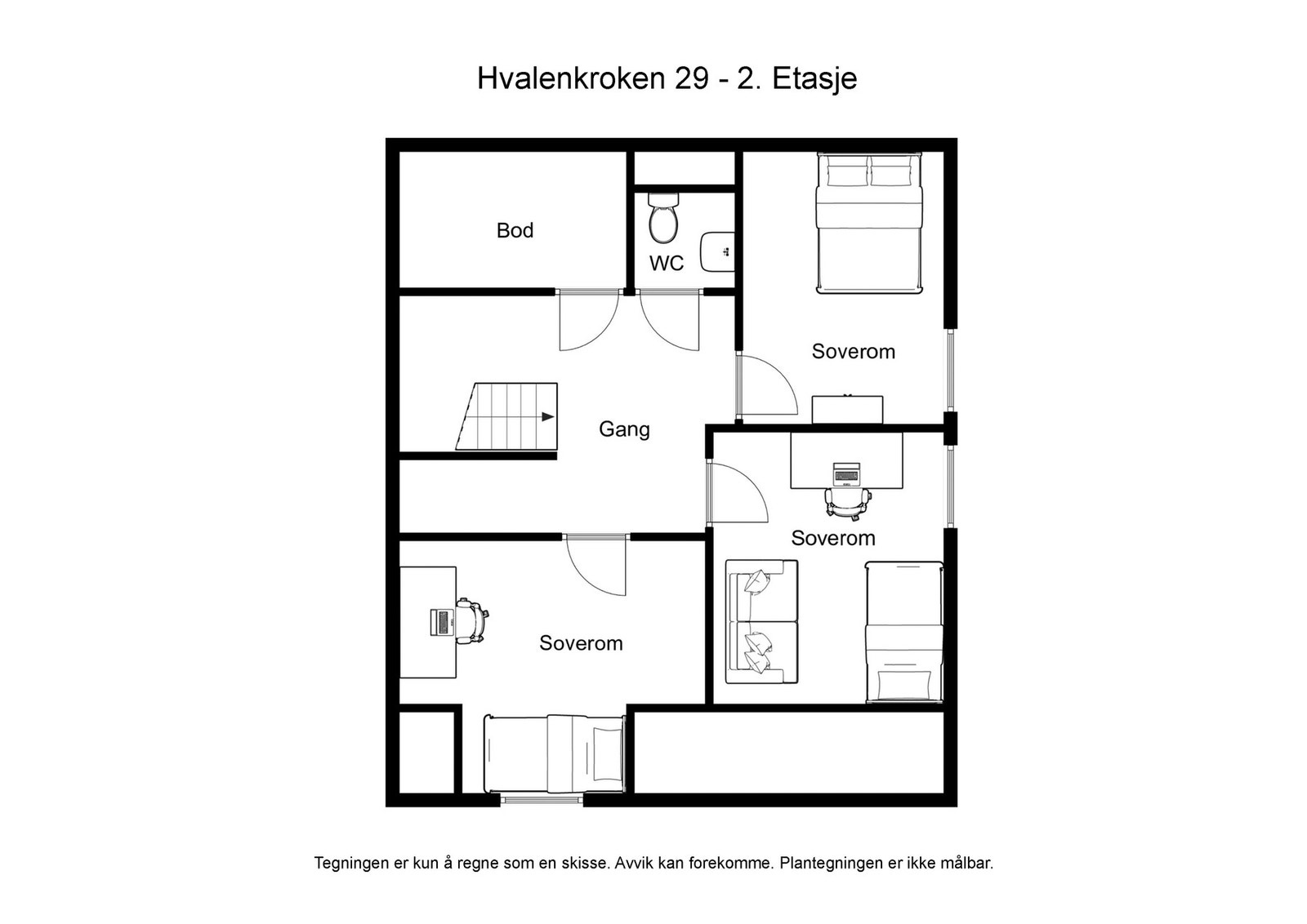 Plantegning 2.etg. Galleribilde