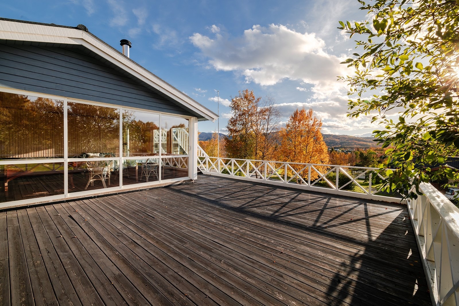 Stor terrasse Galleribilde