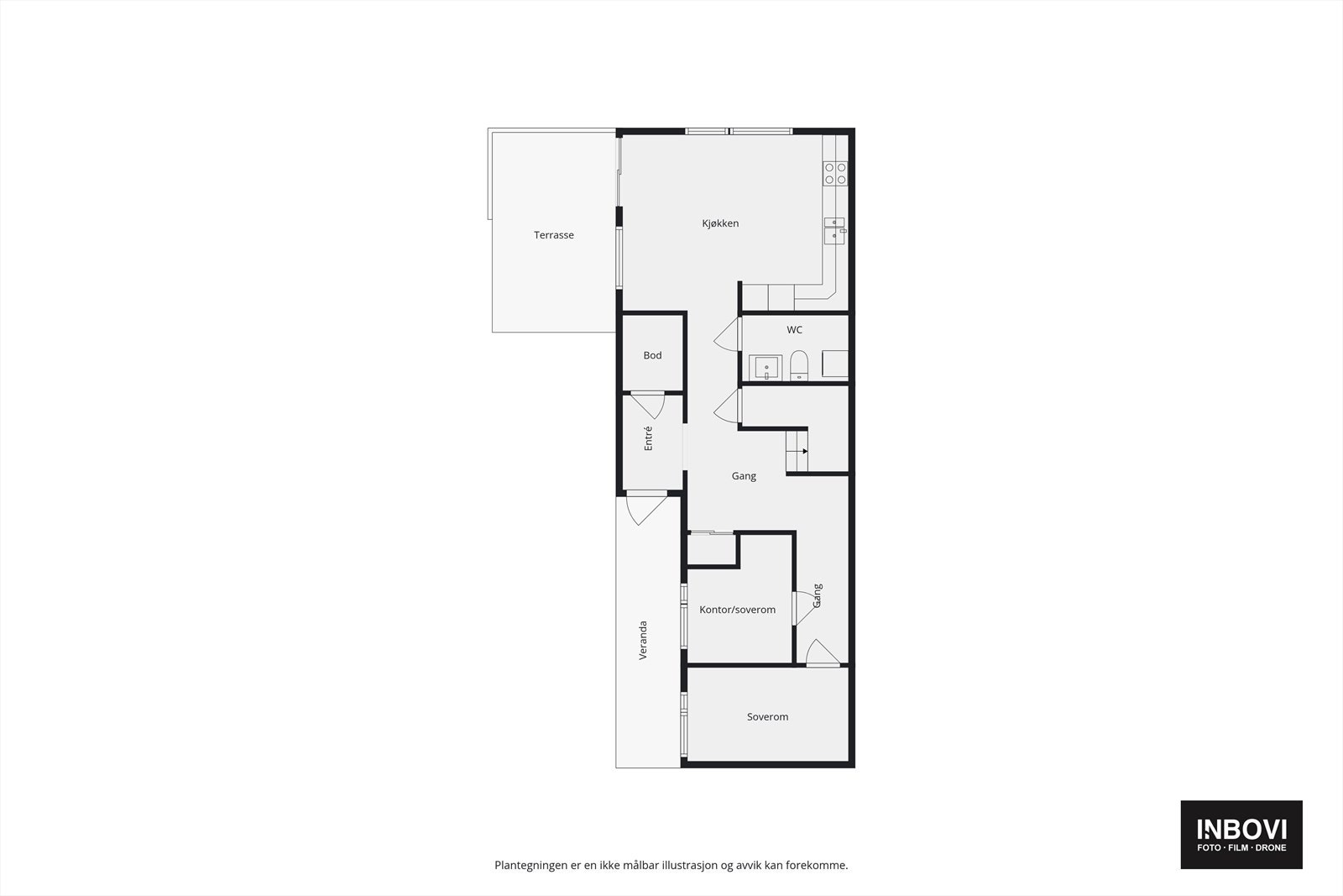 Plantegning 1. etasje Galleribilde