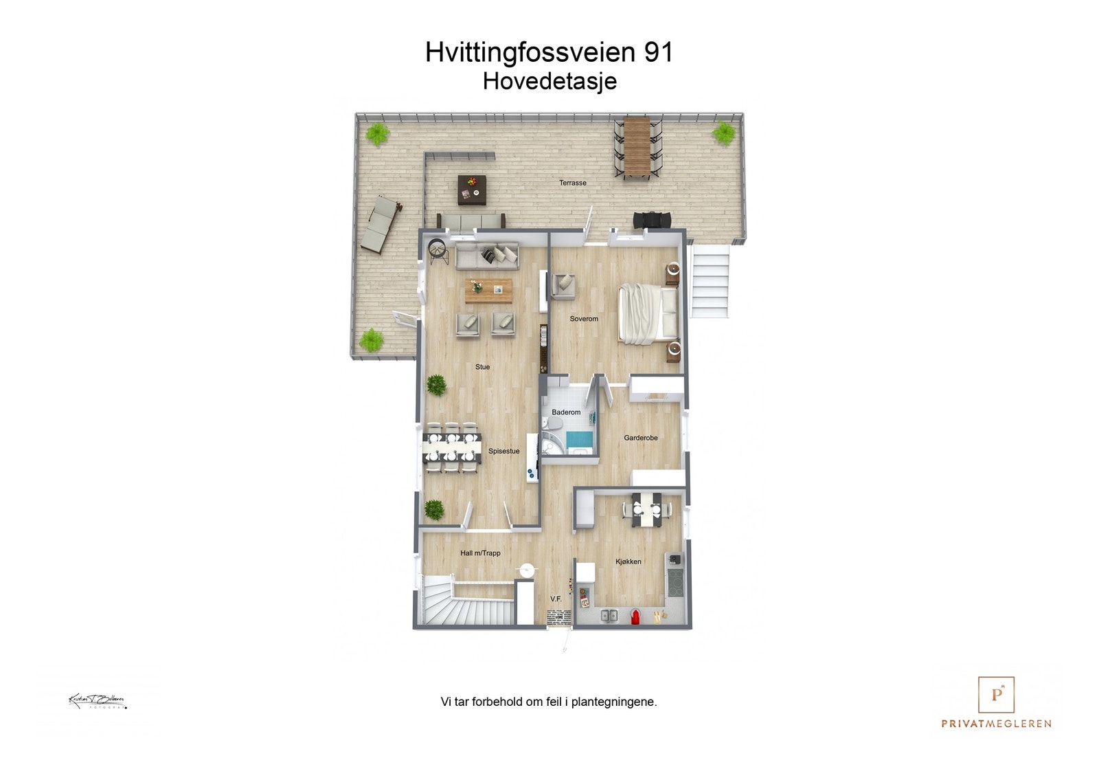 Plantegning hovedetasje. Galleribilde