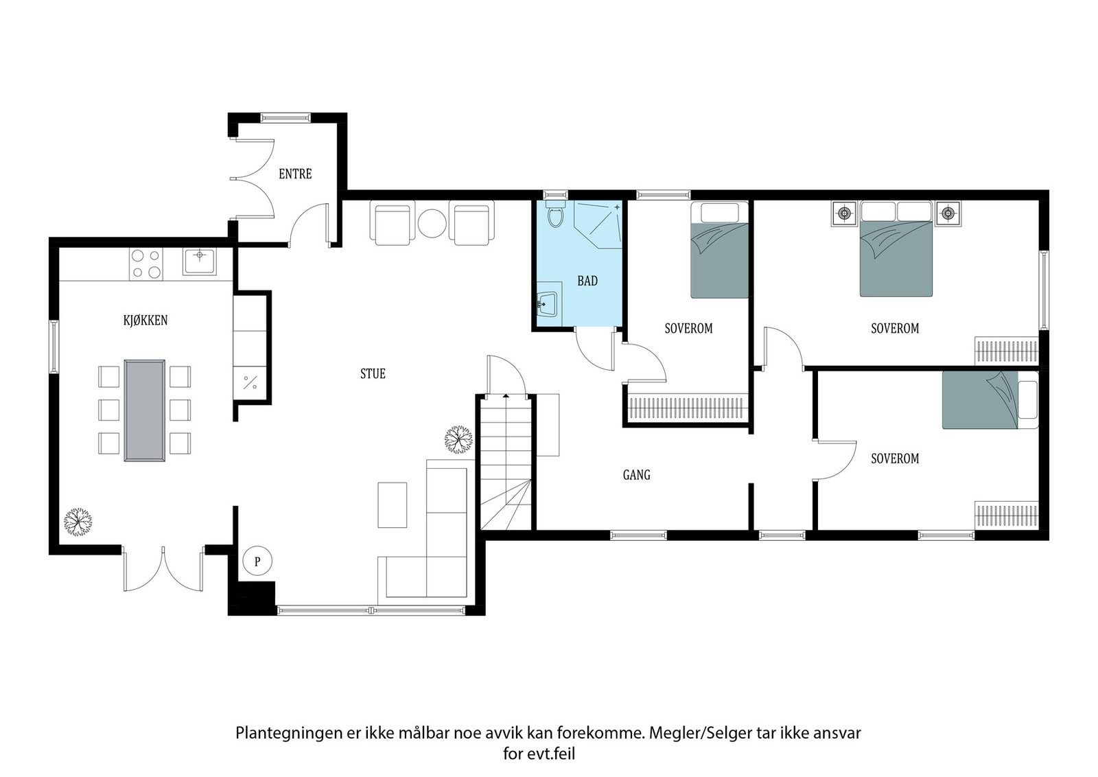 Planskisse 1. etasje Galleribilde