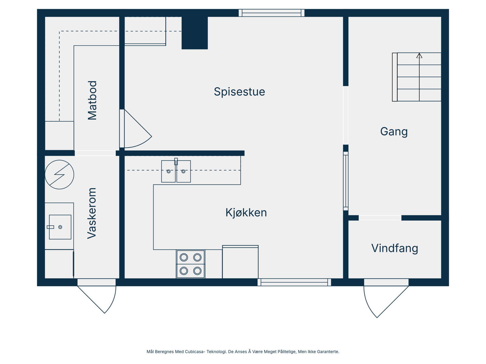 Plantegning 1. etasje Galleribilde