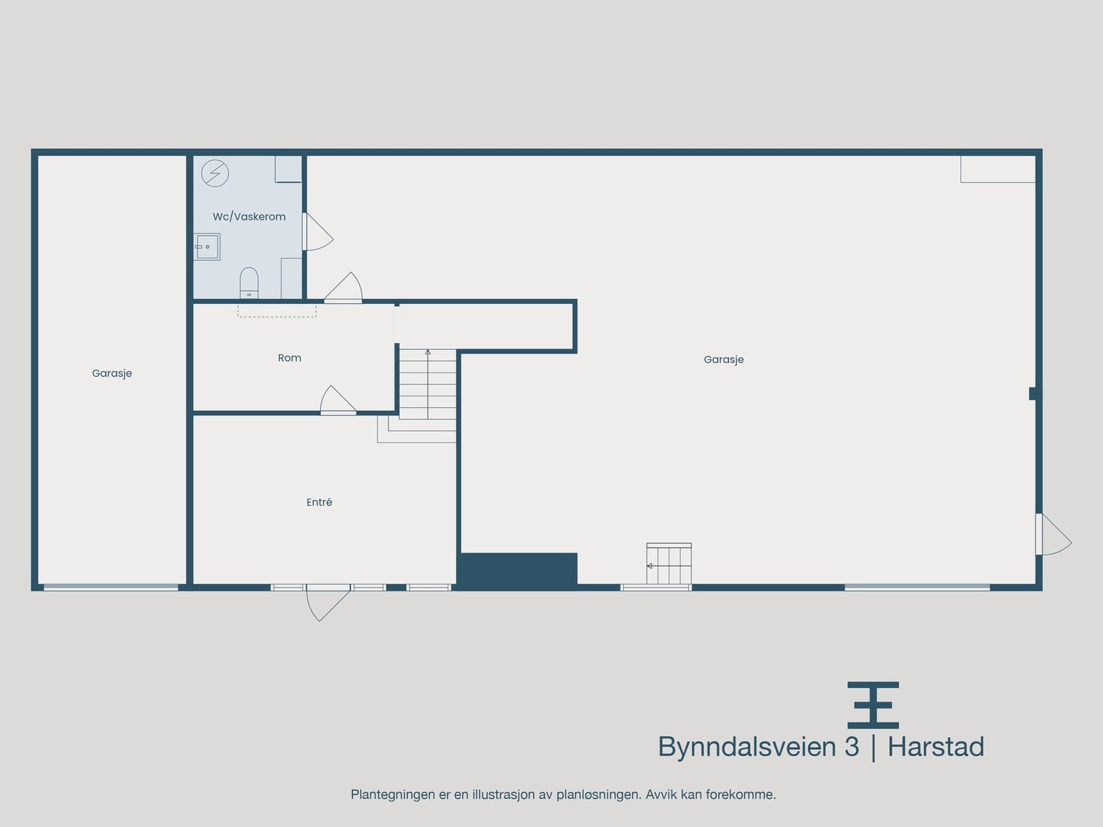 Plantegning underetasje Galleribilde