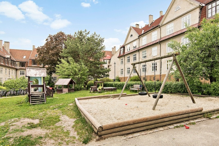 Området er sentralt med særpreget bebyggelse i engelsk stil Galleribilde