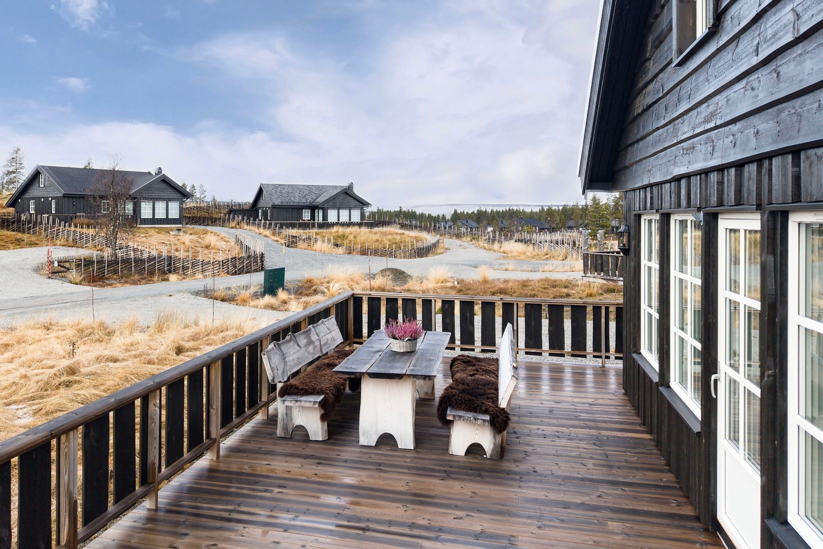 Her kan du nyte lunsjen ute etter en aktiv dag. Galleribilde