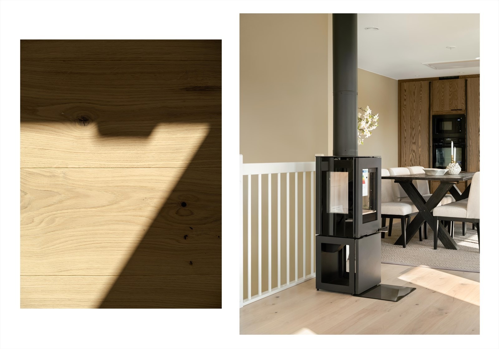 Stilren vedovn som både varmer og tilfører en koselig atmosfære på kjølige dager. Galleribilde