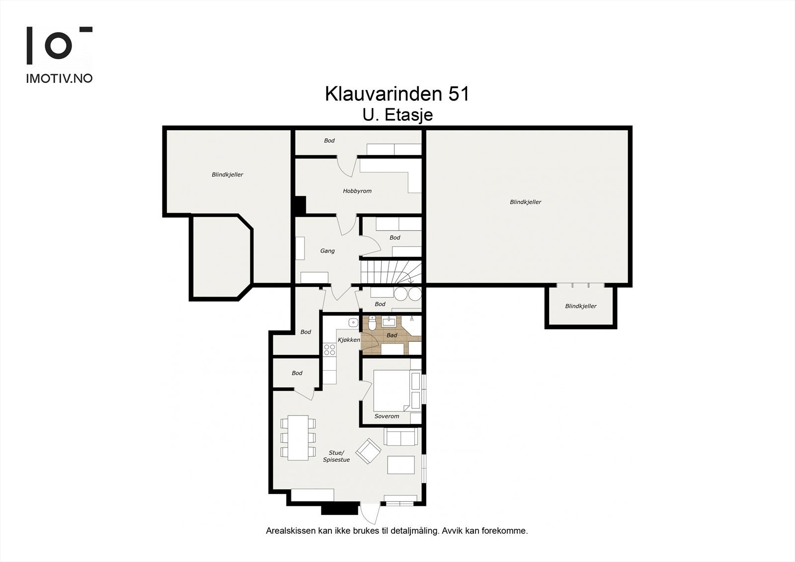 - Plantegning underetasje - Galleribilde