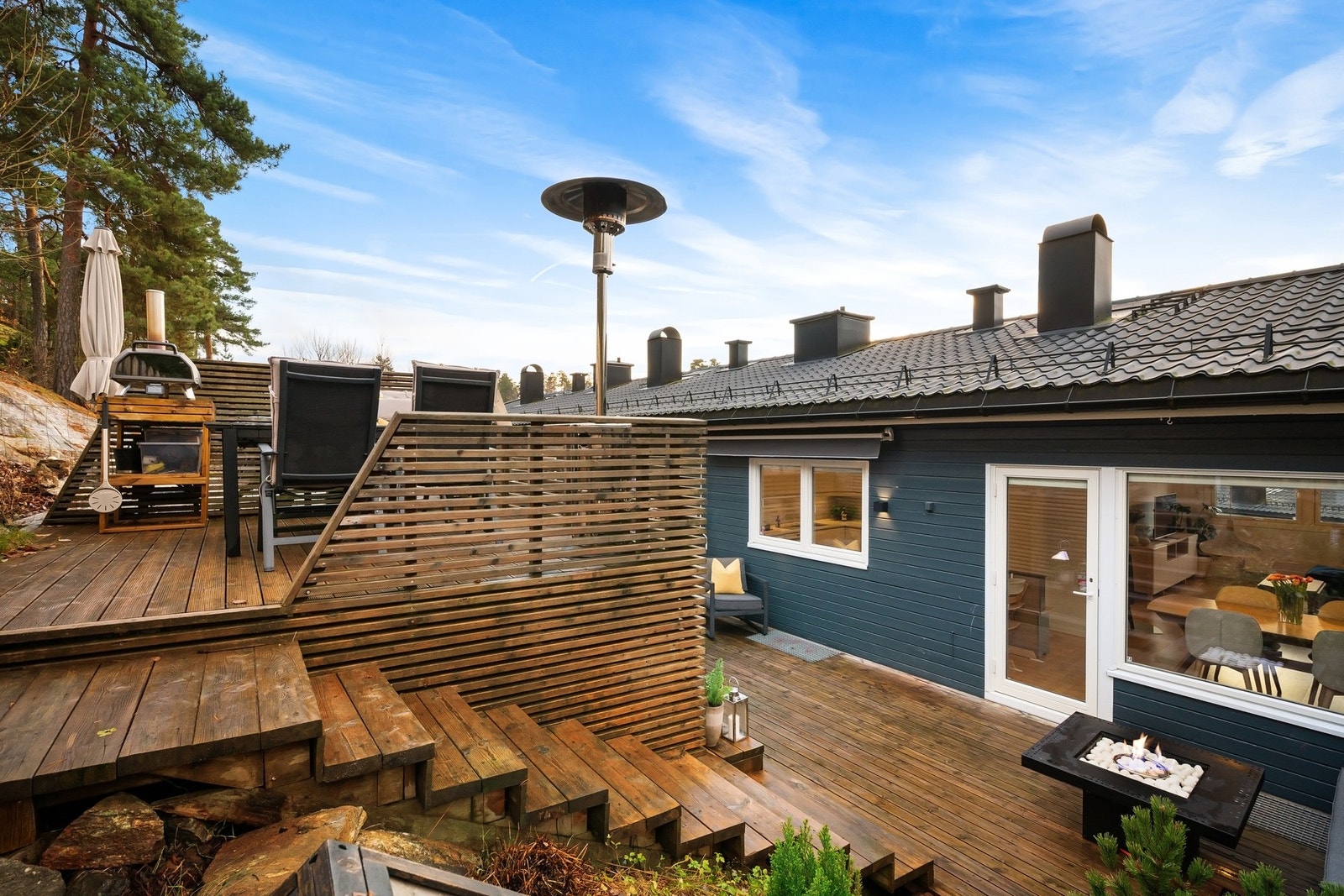 Uteområdet er over flere nivåer Galleribilde