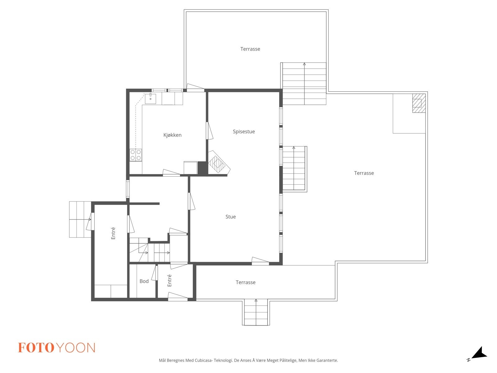 Plantegning første etasje. Galleribilde