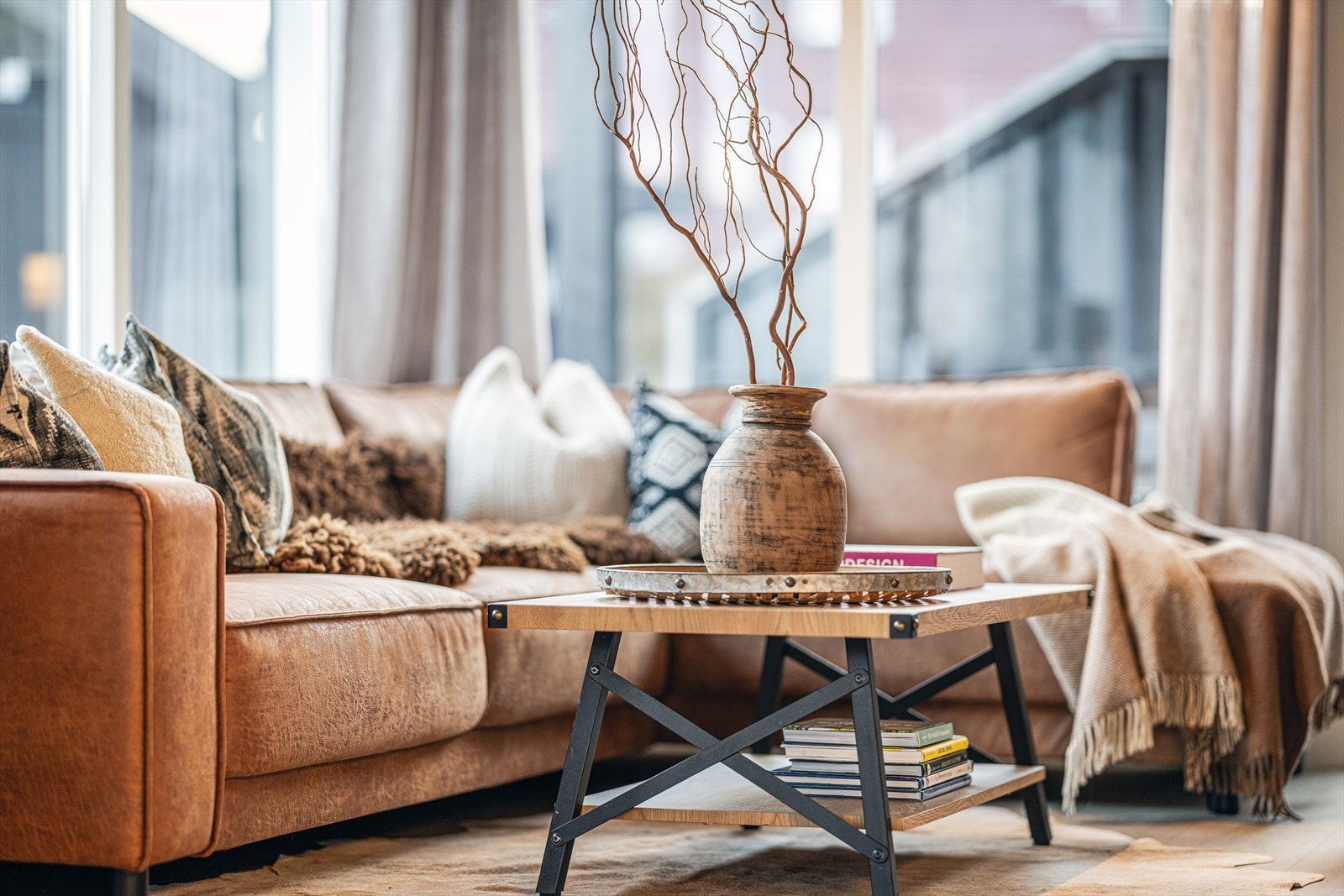 Her kan du krype opp i sofaen og nyte fjellet etter en lang dag på ski eller på tur! Galleribilde