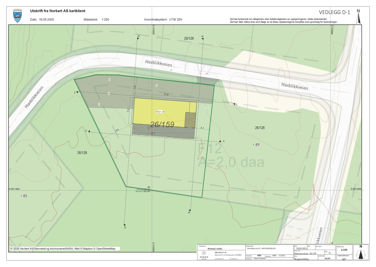Hytte plassering Galleribilde