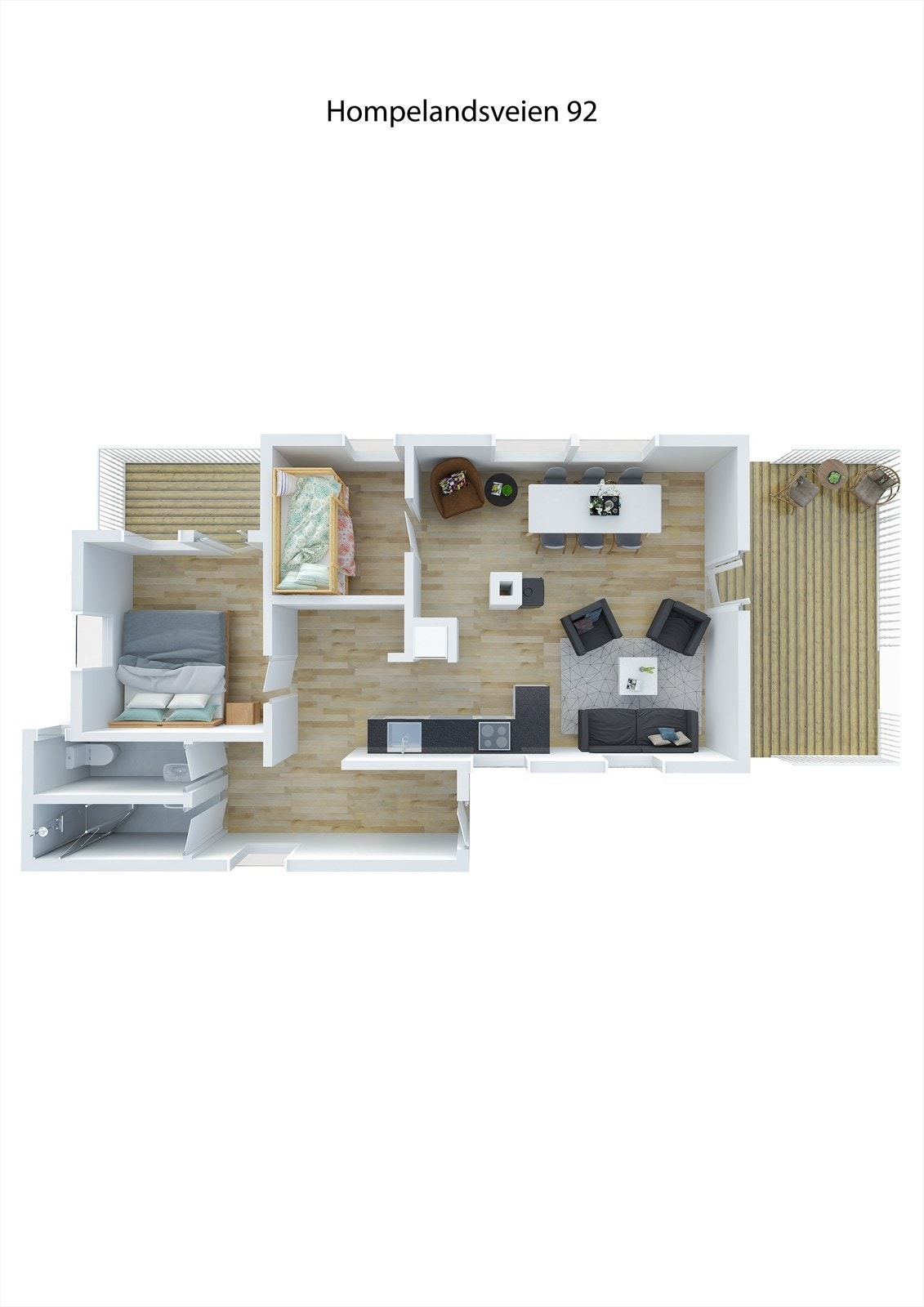 Plantegning 3D Galleribilde