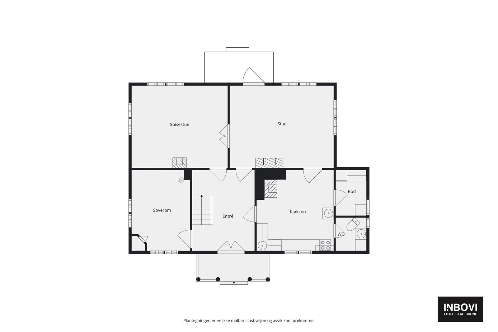 Plantegning 1.etg Galleribilde