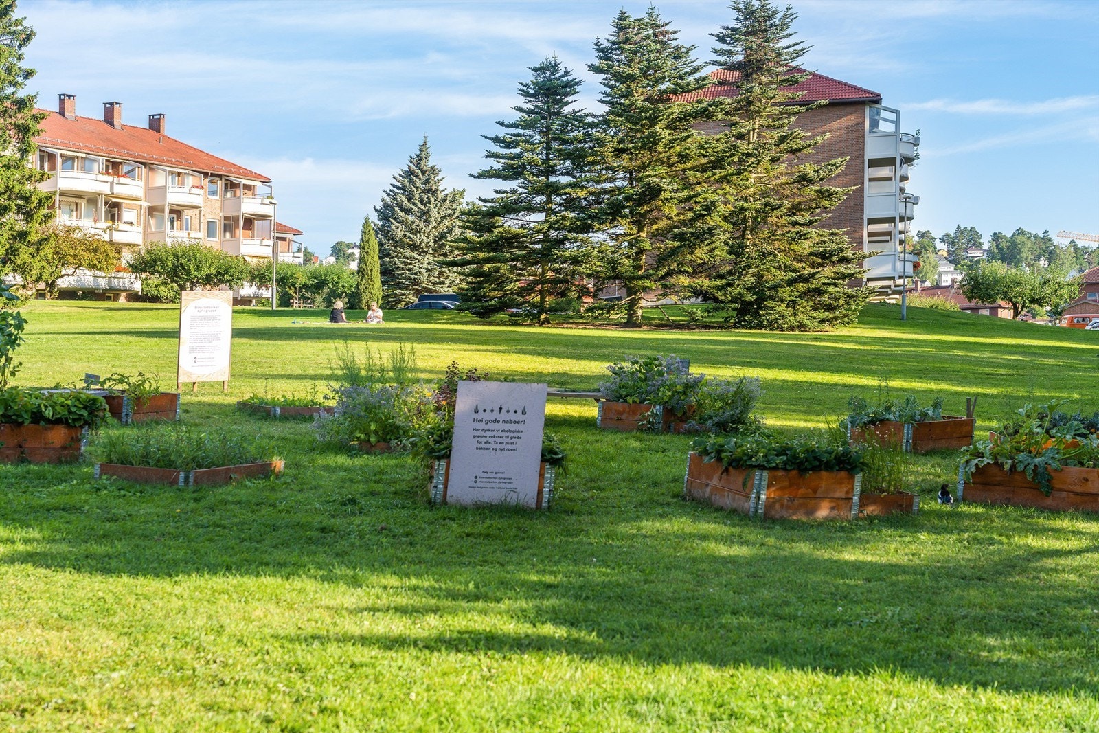 Etterstad er kjent for å ha et godt nabolag med fine og velholdte grøntområder og fellesarealer i området. Galleribilde