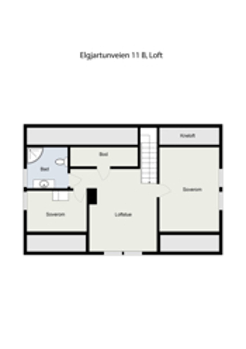 Plantegning loft Galleribilde
