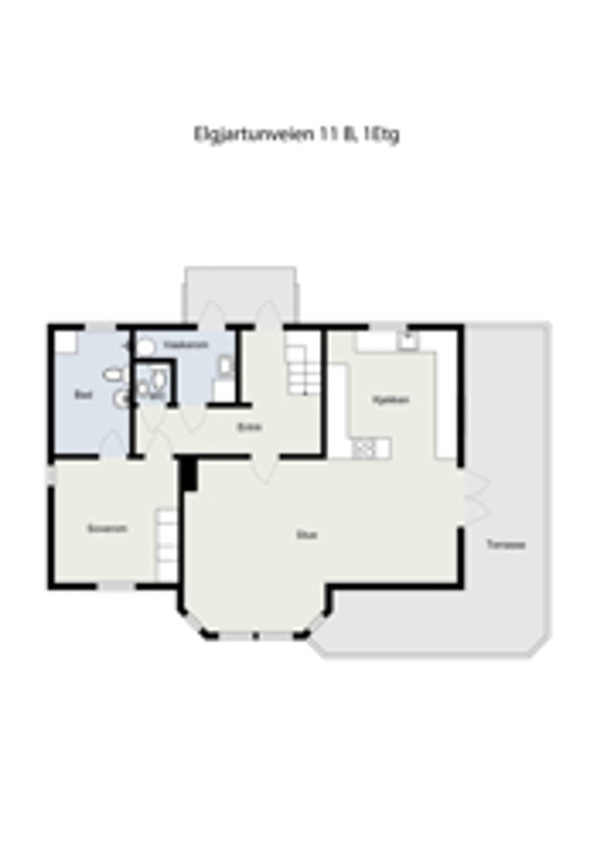 Skisse 1 etg Galleribilde