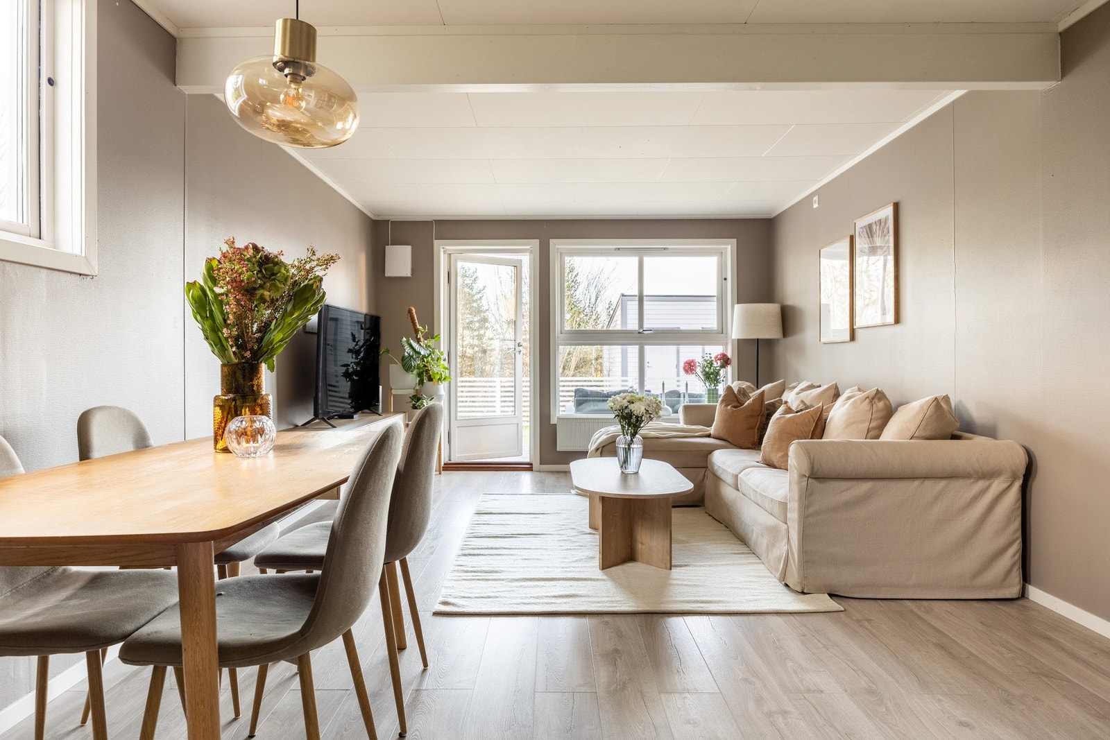 Leiligheten er pent oppusset. Galleribilde