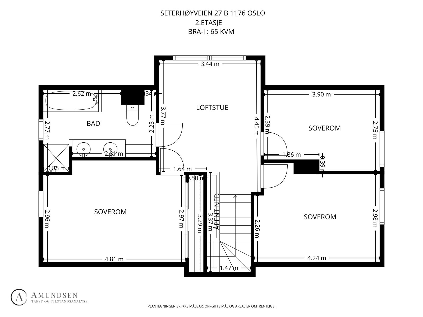 Plantegning 2.etasje Galleribilde