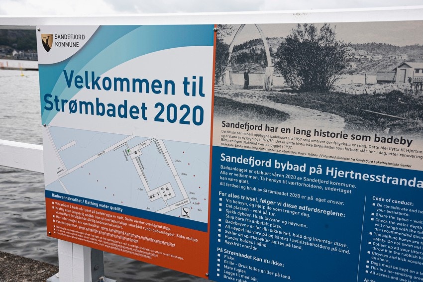 Kort vei ned til Strømbadet Galleribilde