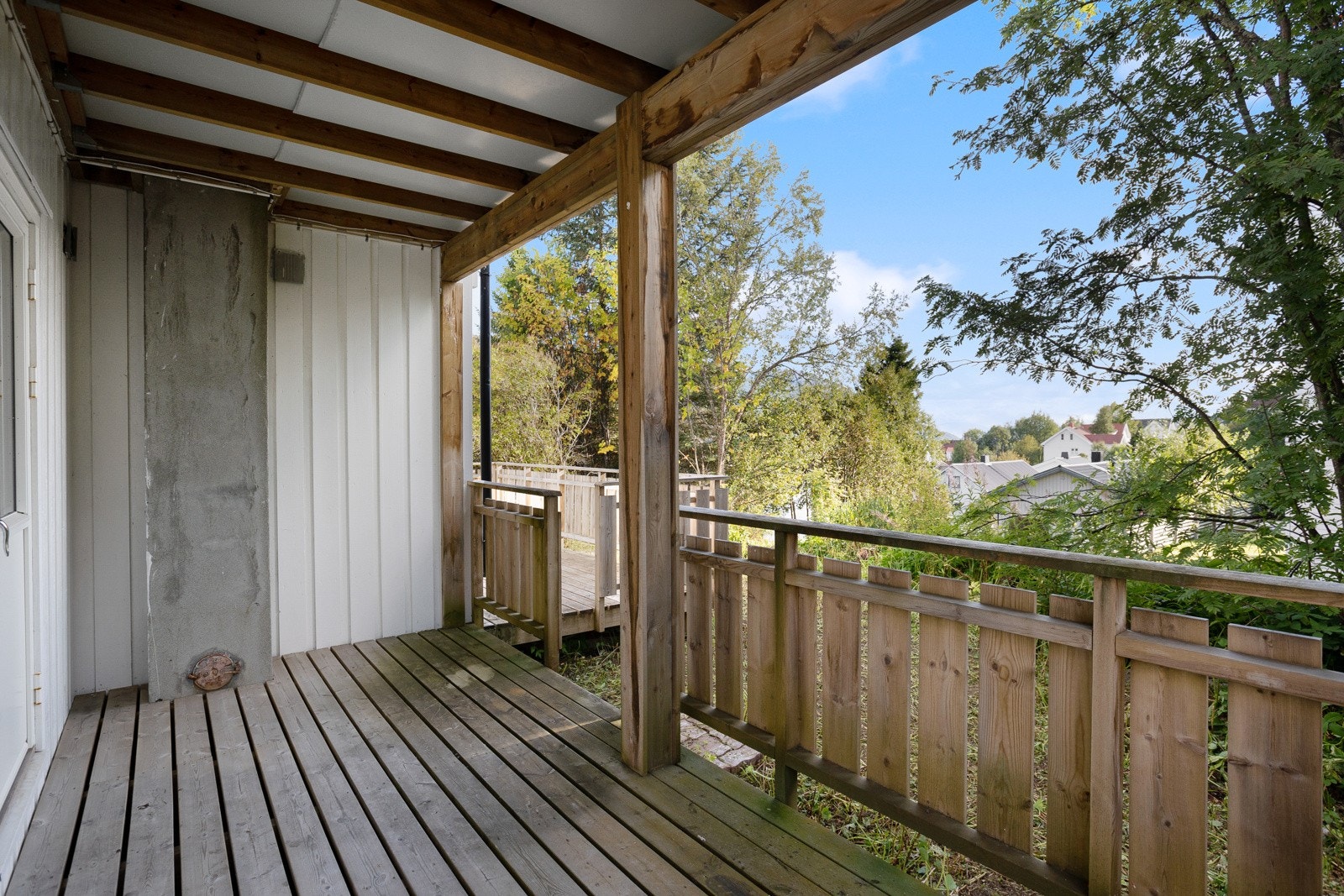 Takoverbygd veranda leilighet 2.