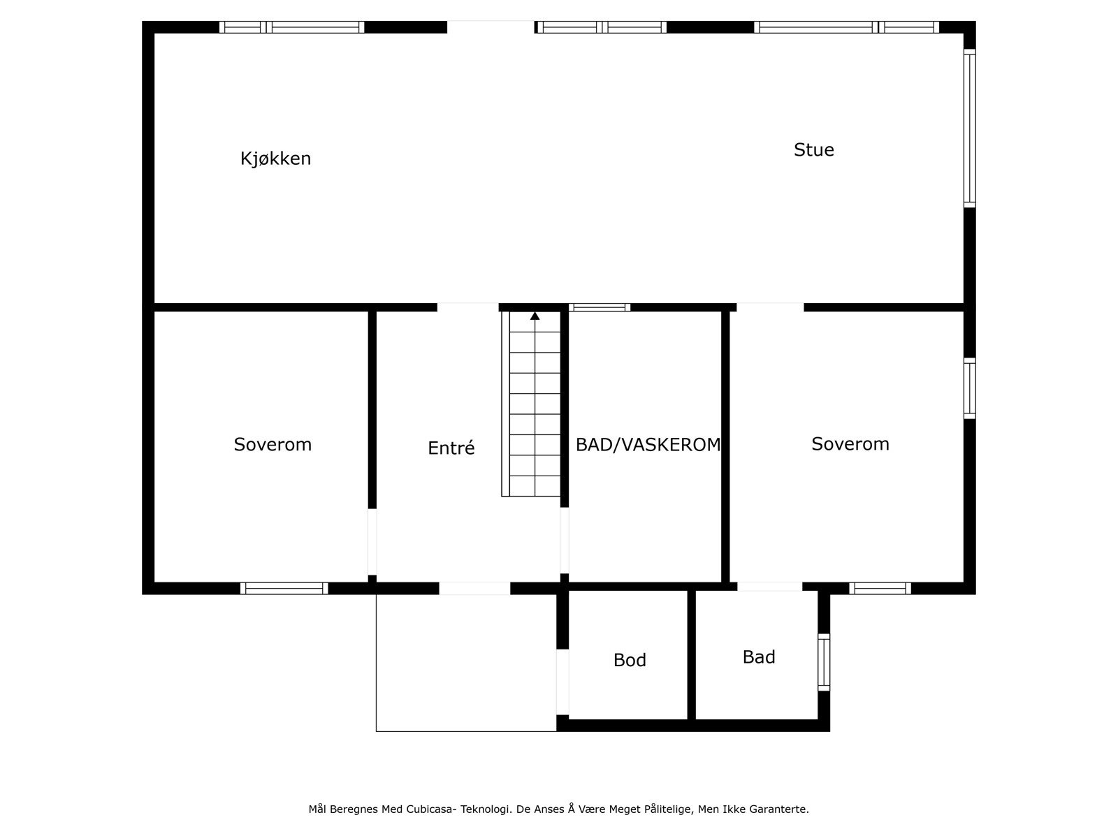 Plantegning for hytte 1 - Strøsvegen 810 Galleribilde