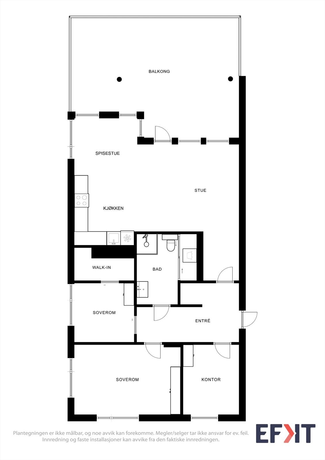 Trappefri adkomst til leiligheten. Galleribilde