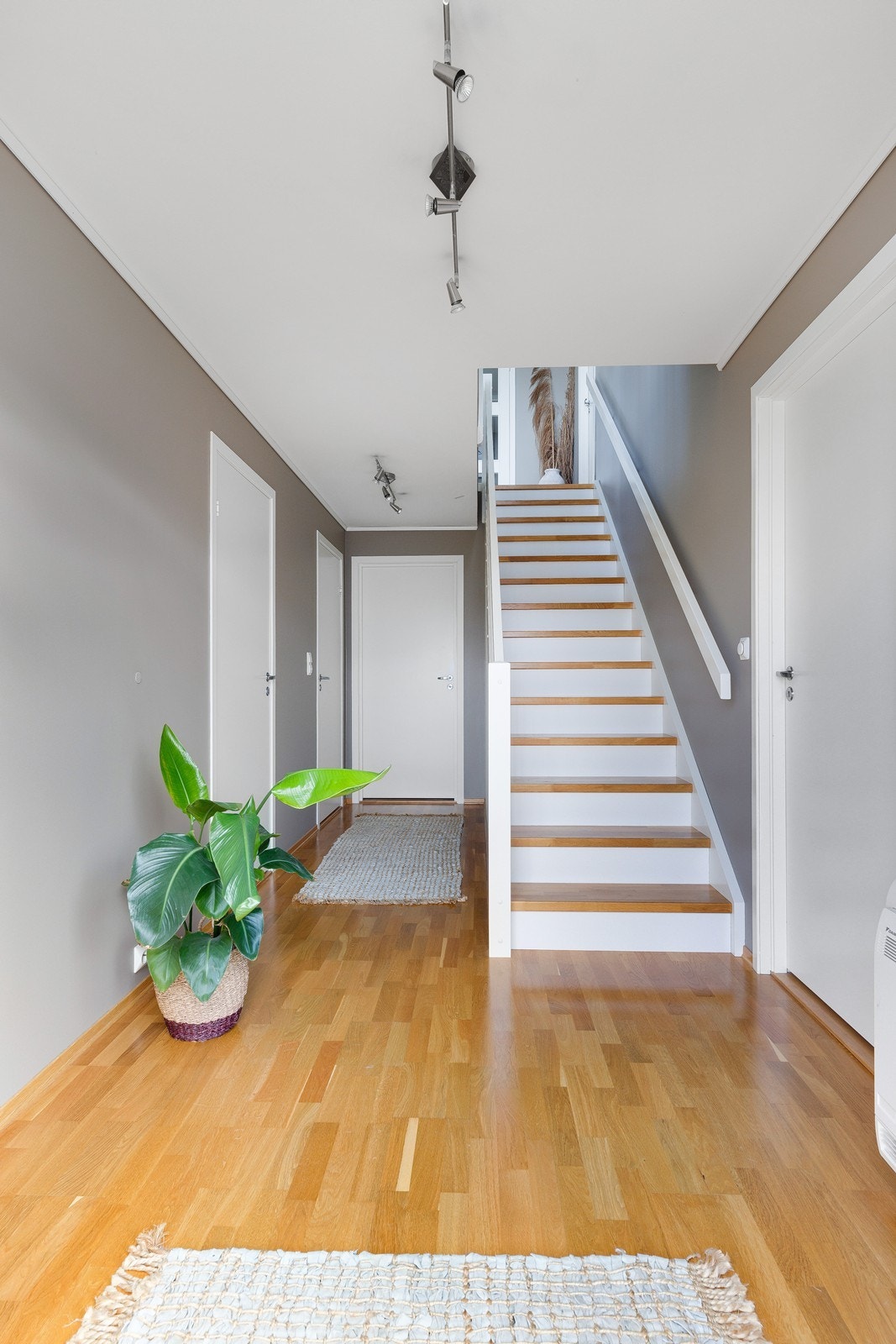 Trapperom/gang - etasjen inneholder 2 soverom, bad og vaskerom/teknisk rom. Galleribilde