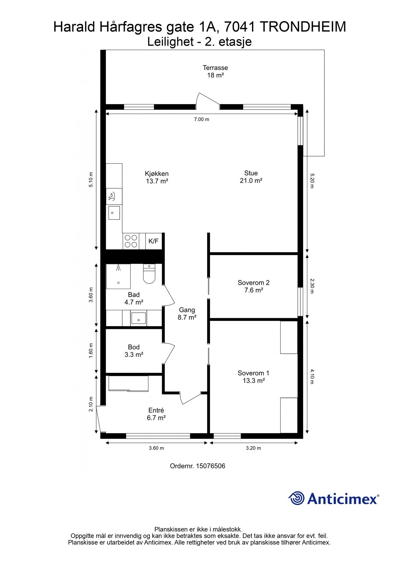 Plantegning - 2. etasje Galleribilde
