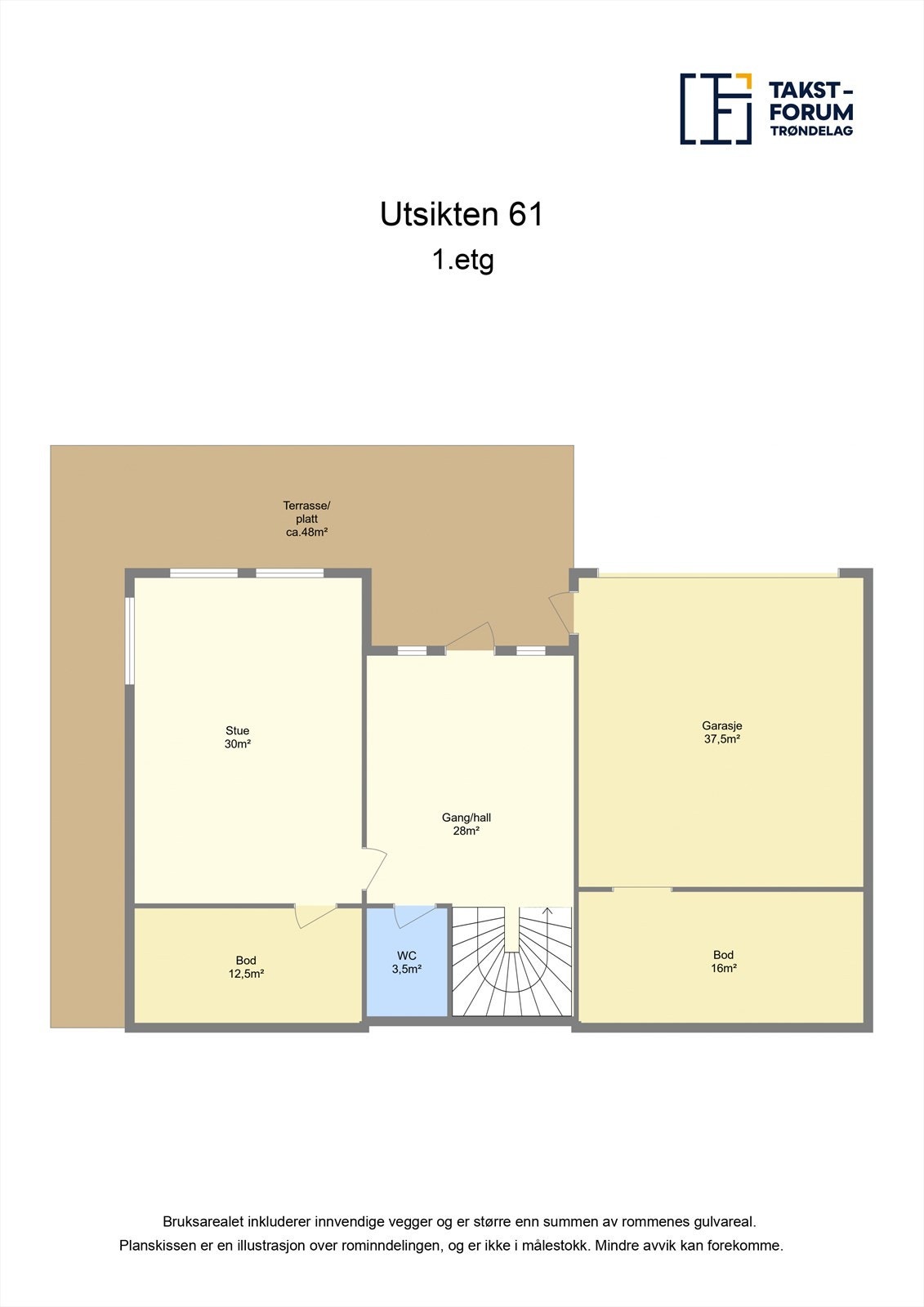 Plantegning 1.etasje Galleribilde