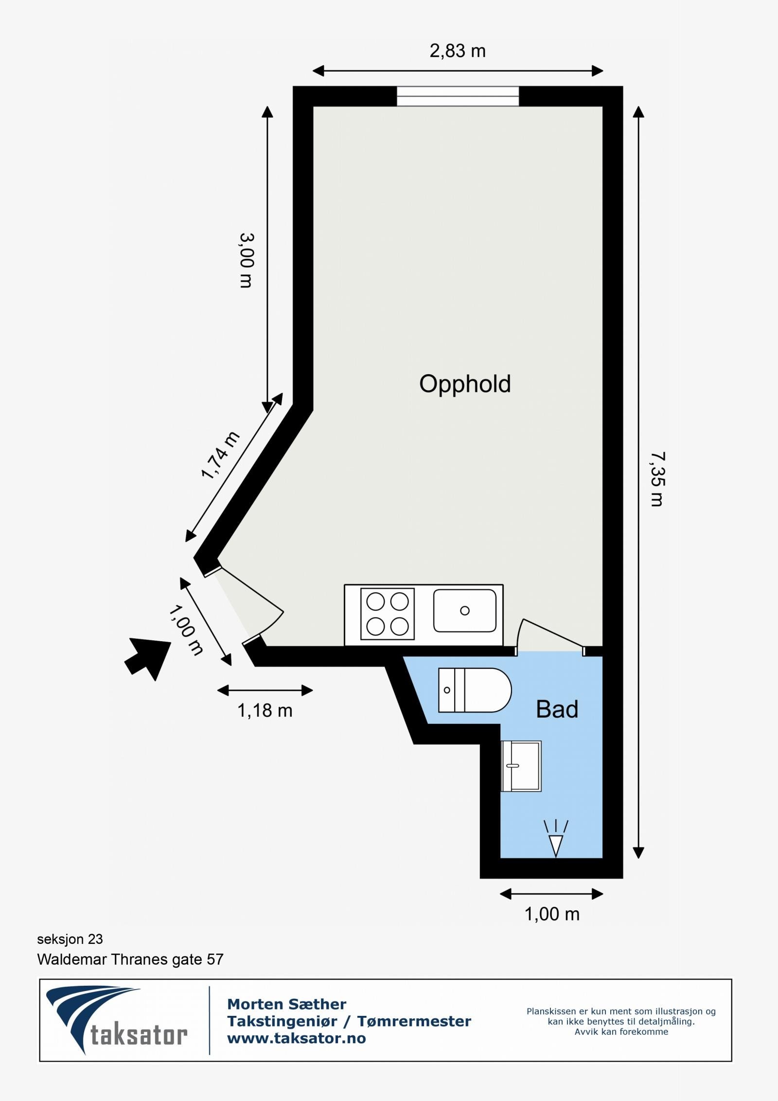 Plantegning - Leilighet 212 Galleribilde