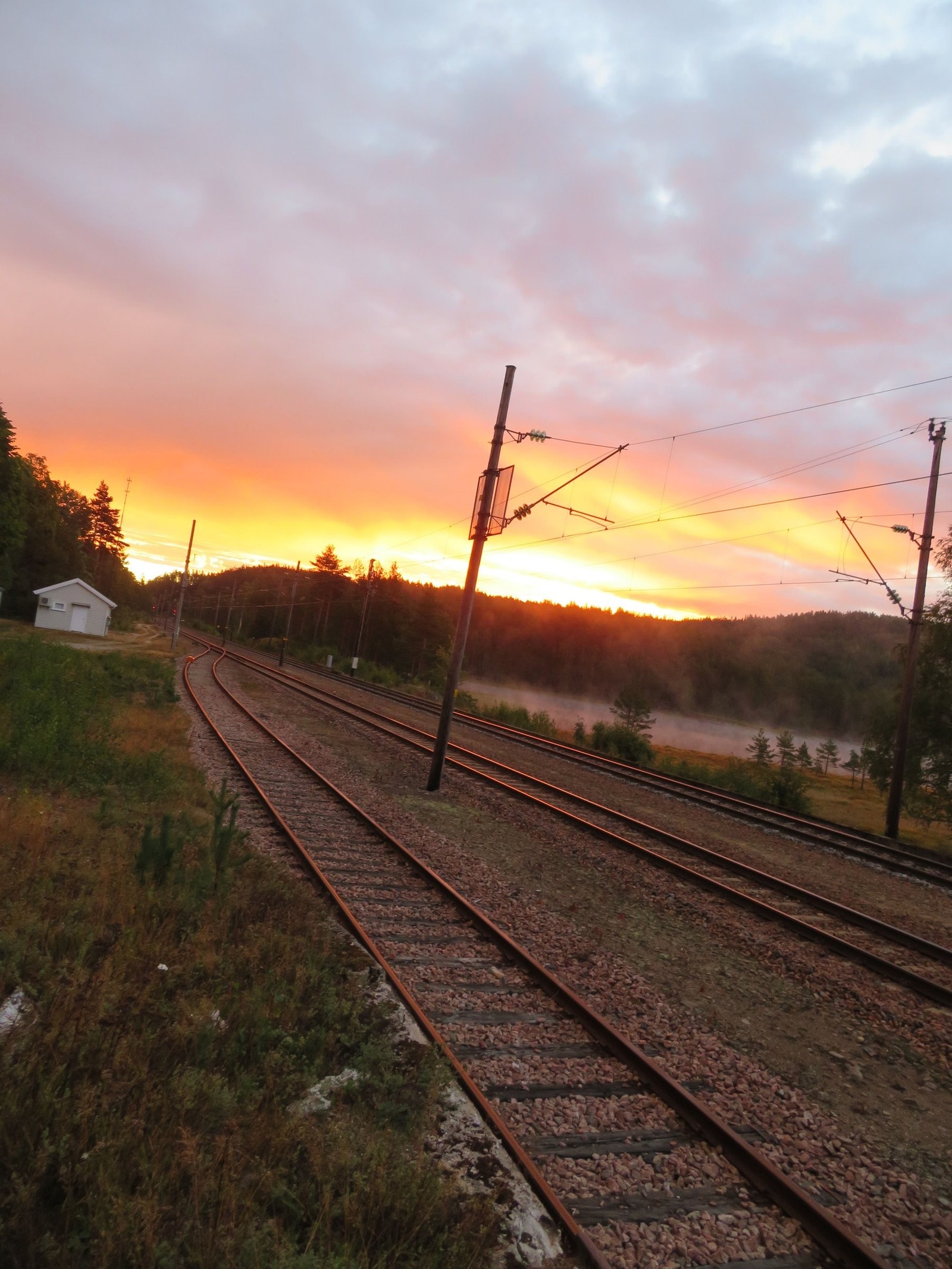 Stemning ved linjene . Galleribilde