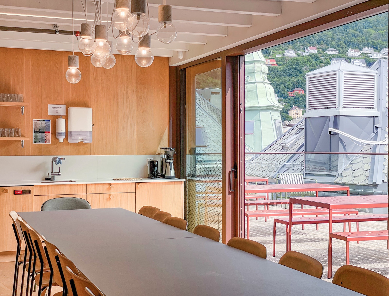 Fellesområde ut mot takterasse Galleribilde