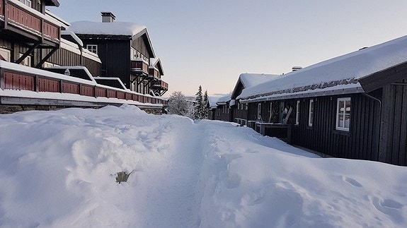 Fjellstølen vinter (selgers bilde). Galleribilde