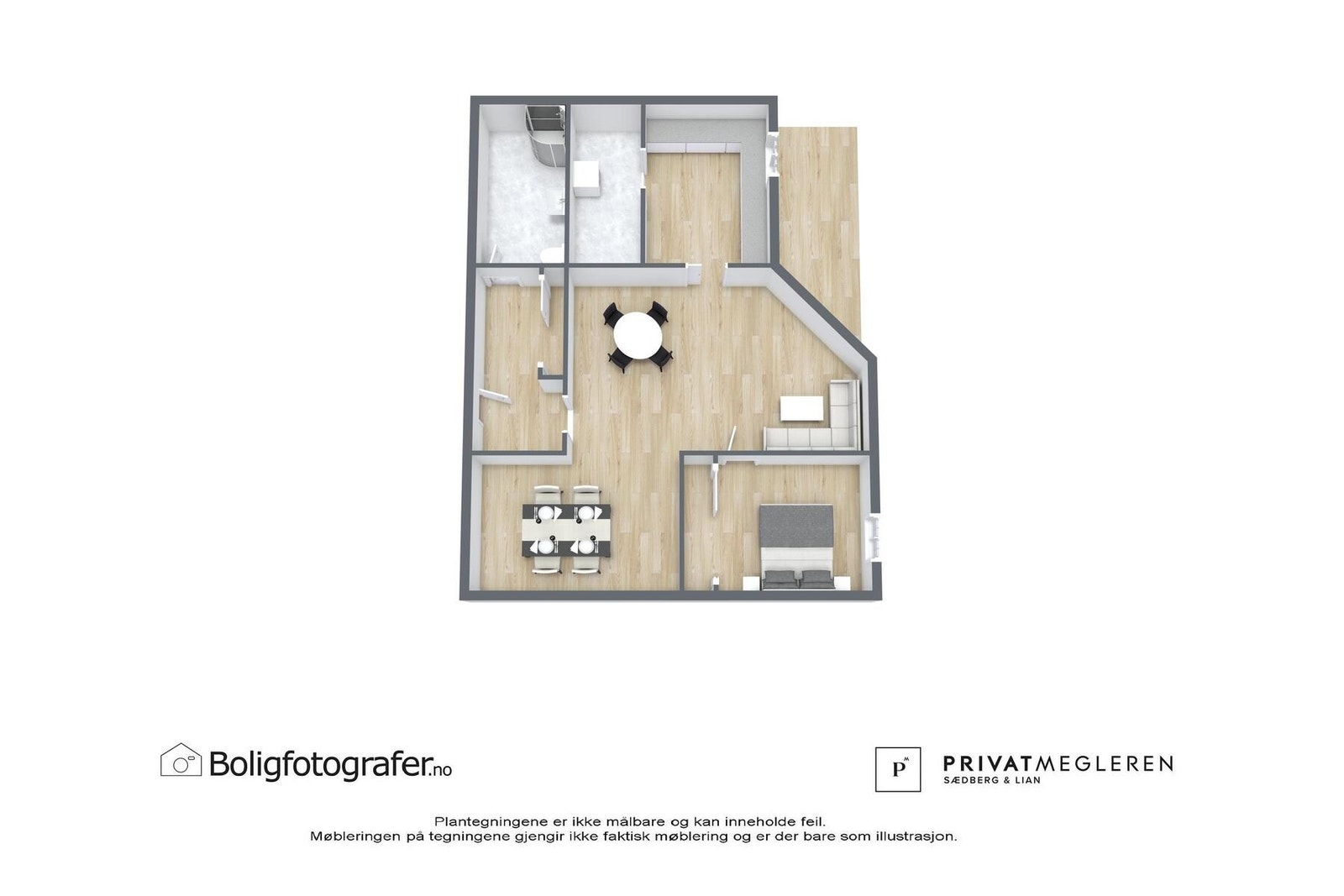 Plantegning 2. etg- ikke målsatt, kun en illustrasjon. Galleribilde