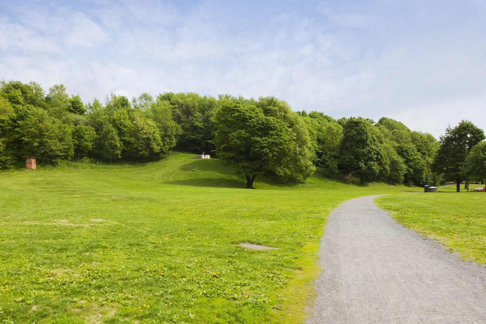 Ola Narr-parken med turstier. Galleribilde